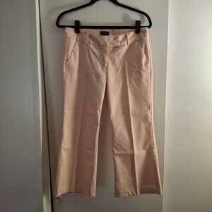 Star City Women's Peach And Tan Striped Cropped Pants